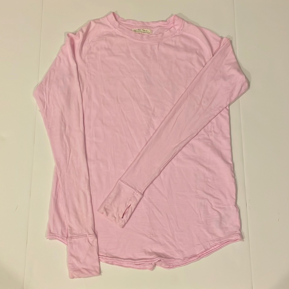 We the Free Pink Long Sleeve Tee Size XS